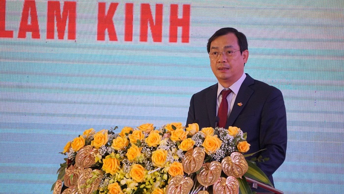 Tổng cục trưởng TCDL Nguyễn Trùng Khánh phát biểu tại buỗi lễ